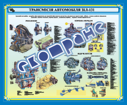 Плакат (банер) «Трансмиссия автомобиля ЗІЛ-131»