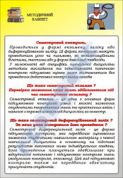 Плакат "Семестровый контроль. Экзамен" код 4930109