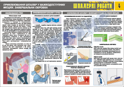 Плакат "Приклеевание обоев в труднодоступных местах. Завершающая обработка" (4950204)