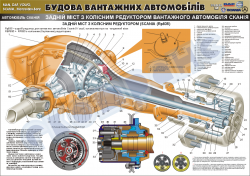 Плакат "Задний мост с колесным редуктором" (код 4510215)