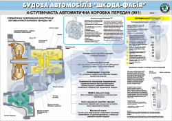 Плакат "4-х ступенчатая автоматическая коробка передач" (лист 1)